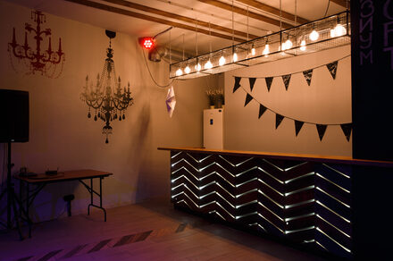 Design loft with a separate entrance