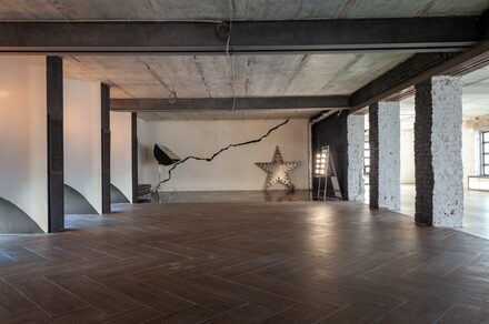 Loft in white brick