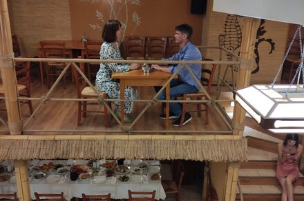 Japanese style two-level banquet hall