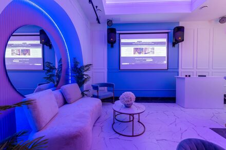 Неоновый лофт для мероприятий