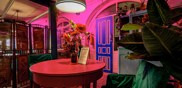 Индийский лофт-сад с тропическими растениями