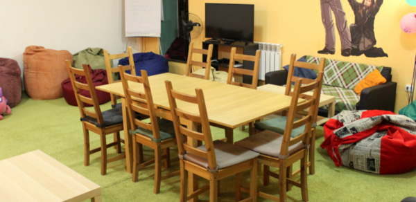 Уютная комната в анти-кафе