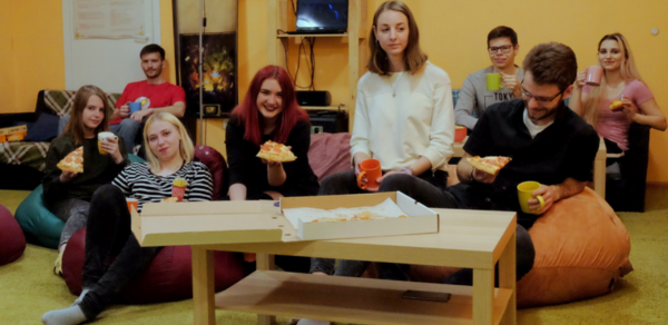 Уютная комната в анти-кафе