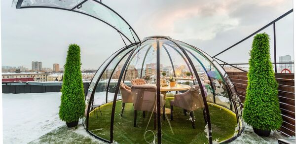 Купол на крыше с панорамным видом