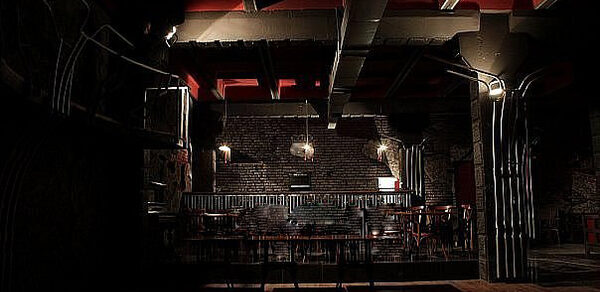 Брутальный лофт с барной стойкой