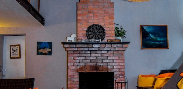 Пентхаус Поднебесная.Каминный зал