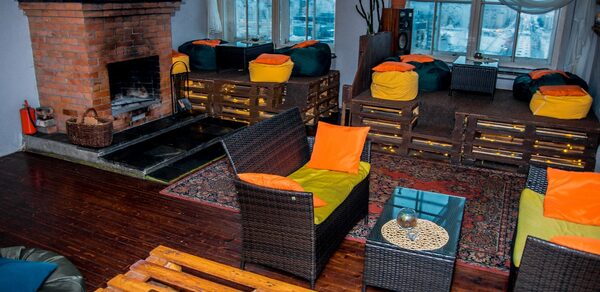 Пентхаус Поднебесная.Каминный зал