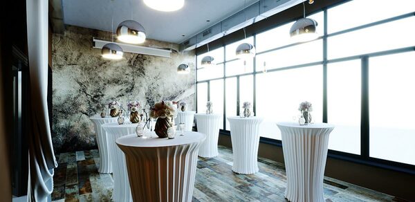 Apriori Photo Темный лофт с панорамными окнами