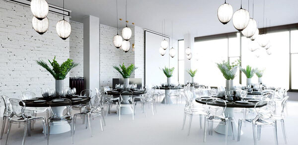 Apriori Photo Белый лофт с панорамными окнами