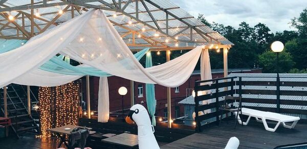Loft LEVEL 19 на заводе Кристалл. Крыша для вечеринок