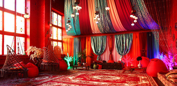 Моя Студия Лофт в восточном стиле с кальянами