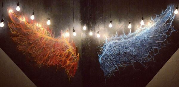 Дизайнерский лофт с кухней