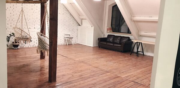 Woodland Loft. Двухуровневый лофт 