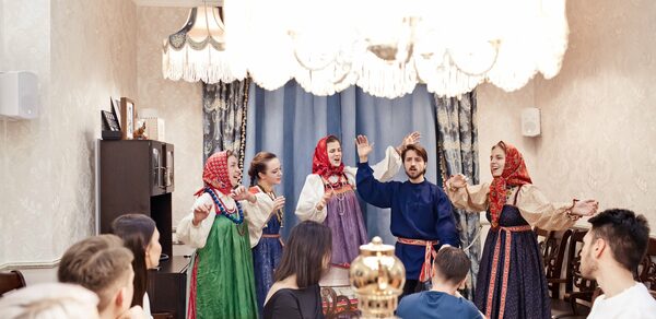 Стилизованная гостиная в центре города