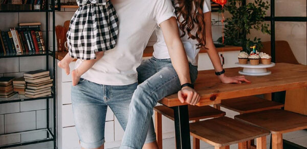 Bright room in Scandinavian style