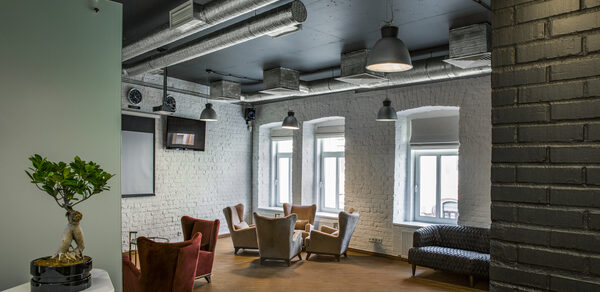 Лофт с тремя функциональными зонами