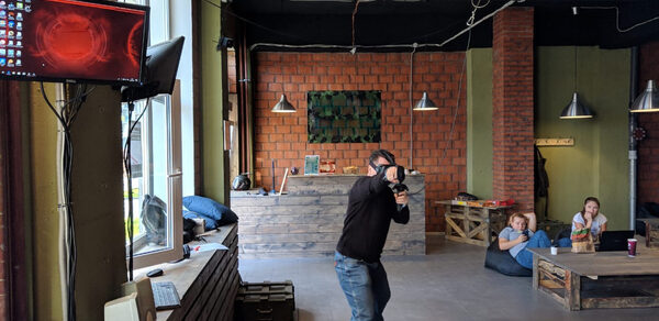 Лофт с пуфиками