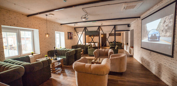 Лаунж-бар в стиле лофт