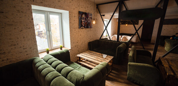 Лаунж-бар в стиле лофт