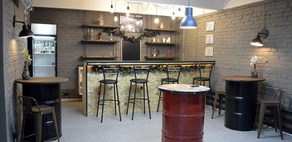 Двойной лофт с барной стойкой