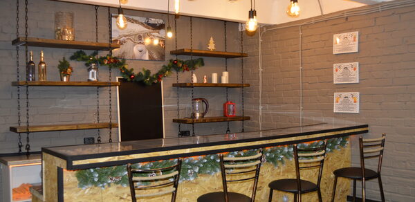 Двойной лофт с барной стойкой