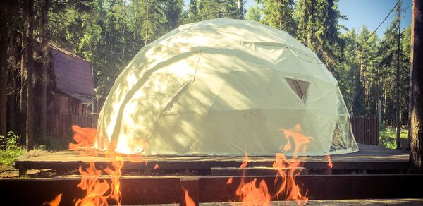 Шатер с видом на каньон