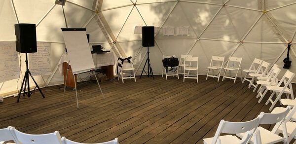 Шатер с видом на каньон