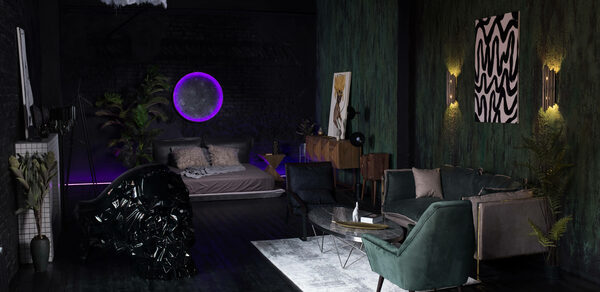 Vanguard Дизайнерский лофт с декорациями