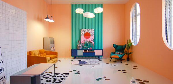 Vanguard Studio. Яркий лофт с неоновой подсветкой