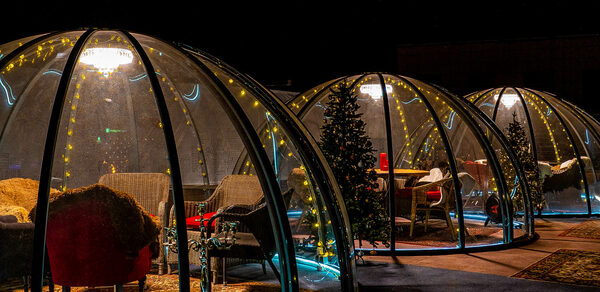 Igloobar. Иглу на крыше в центре