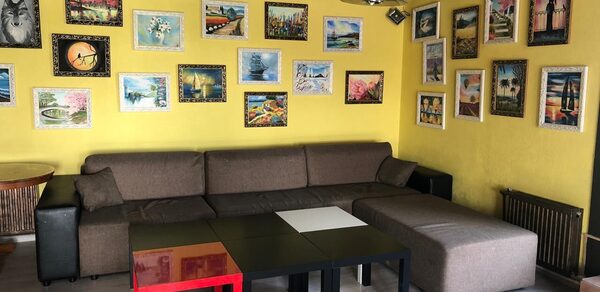 Art -studio Яркий лофт с выходом на крышу