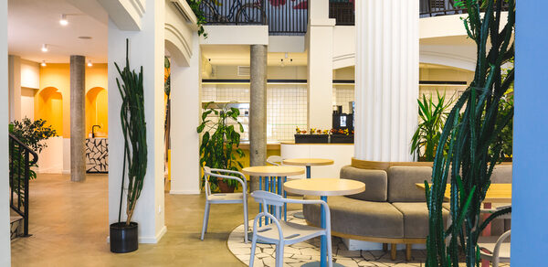 Двухуровневый лофт с живыми растениями