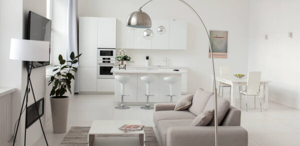 Mirseliz Белый лофт в стиле минимализм