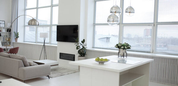 Mirseliz Белый лофт в стиле минимализм