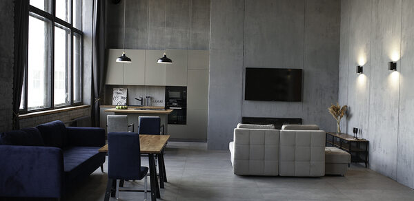 Mirseliz Лофт в серых тонах