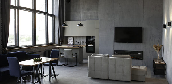 Mirseliz Лофт в серых тонах