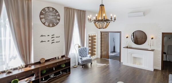 LOFT BANKET. Стилизованный лофт в светло-бежевых тонах