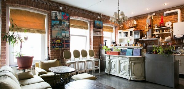  Двухэтажная лофт галерея