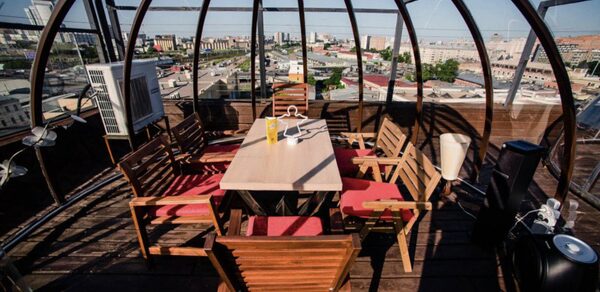 IglooBar. Маленький шатер на крыше в центре Москвы №13