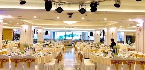 Banquet hall with stage 