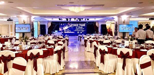 Banquet hall with stage 