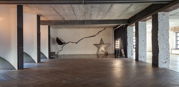 Loft in white brick