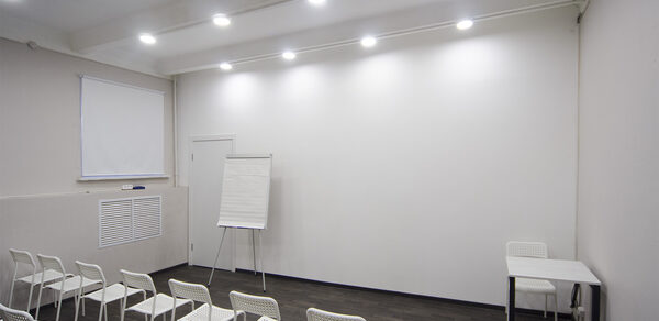Bright room for master classes and lectures