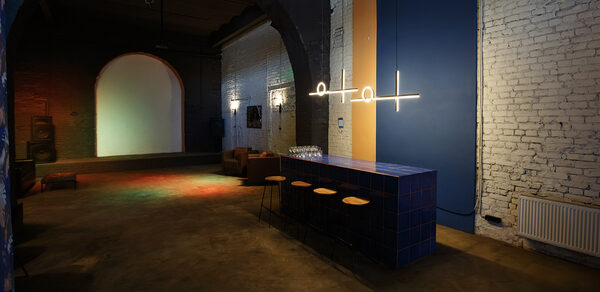 Дизайнерский лофт с высокими потолками