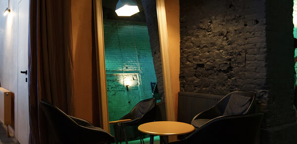 Дизайнерский лофт с высокими потолками