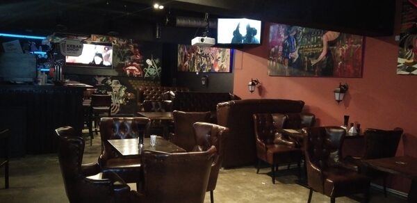 LOFT ART Бар с кожаными креслами