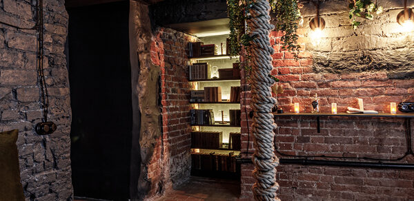 Небольшая лофт-комната с растением 