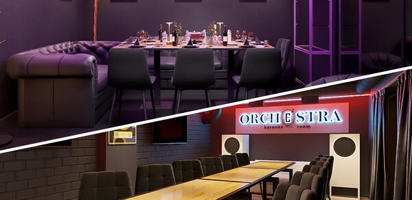 Концептуальный лофт-зал с выходом на веранду