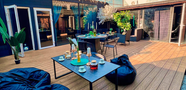 Лофт-центр Б69. Зал Якудза с верандой на крыше