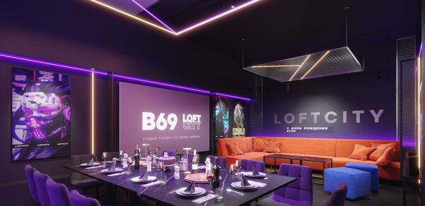 Лофт-центр Б69. Зал Нейросеть с верандой на крыше